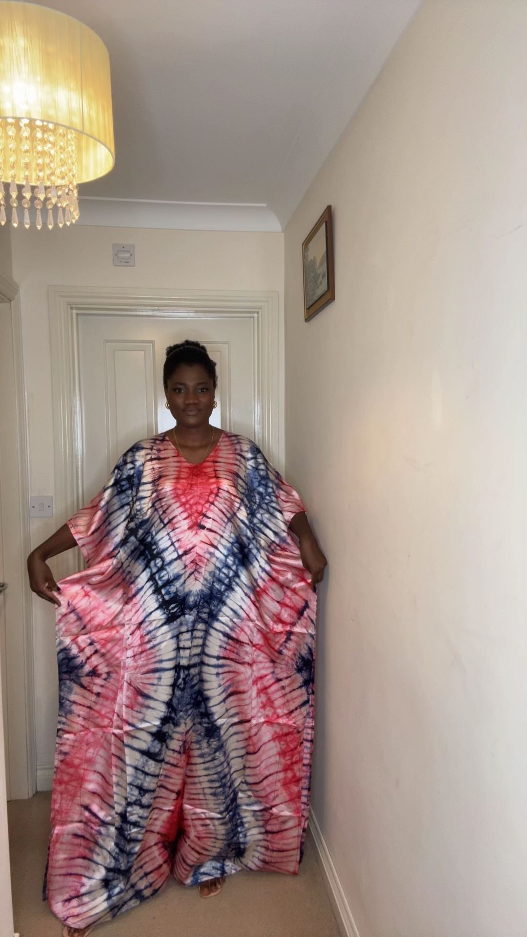 Teni – Adire Bubu Dress (One Size, UK 8–22)