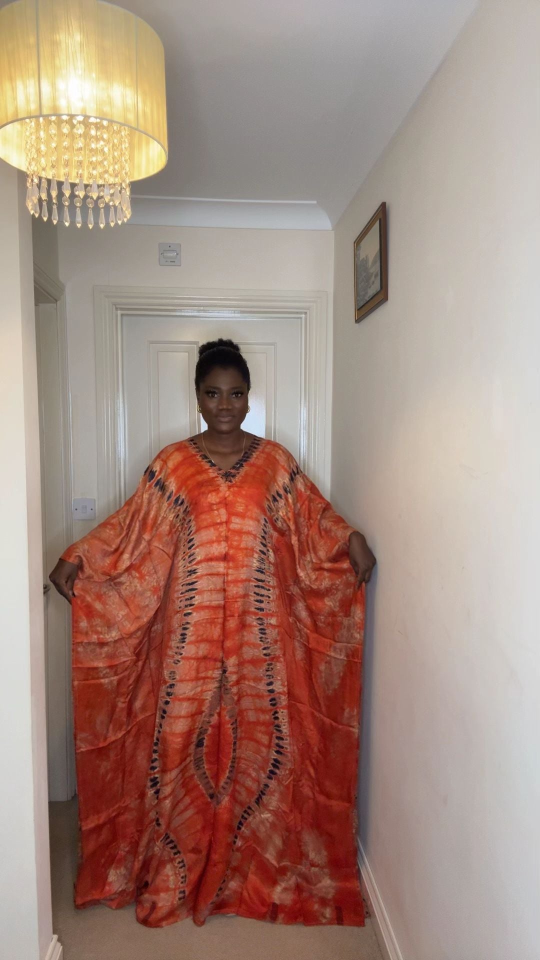 Teni – Adire Bubu Dress (One Size, UK 8–22)