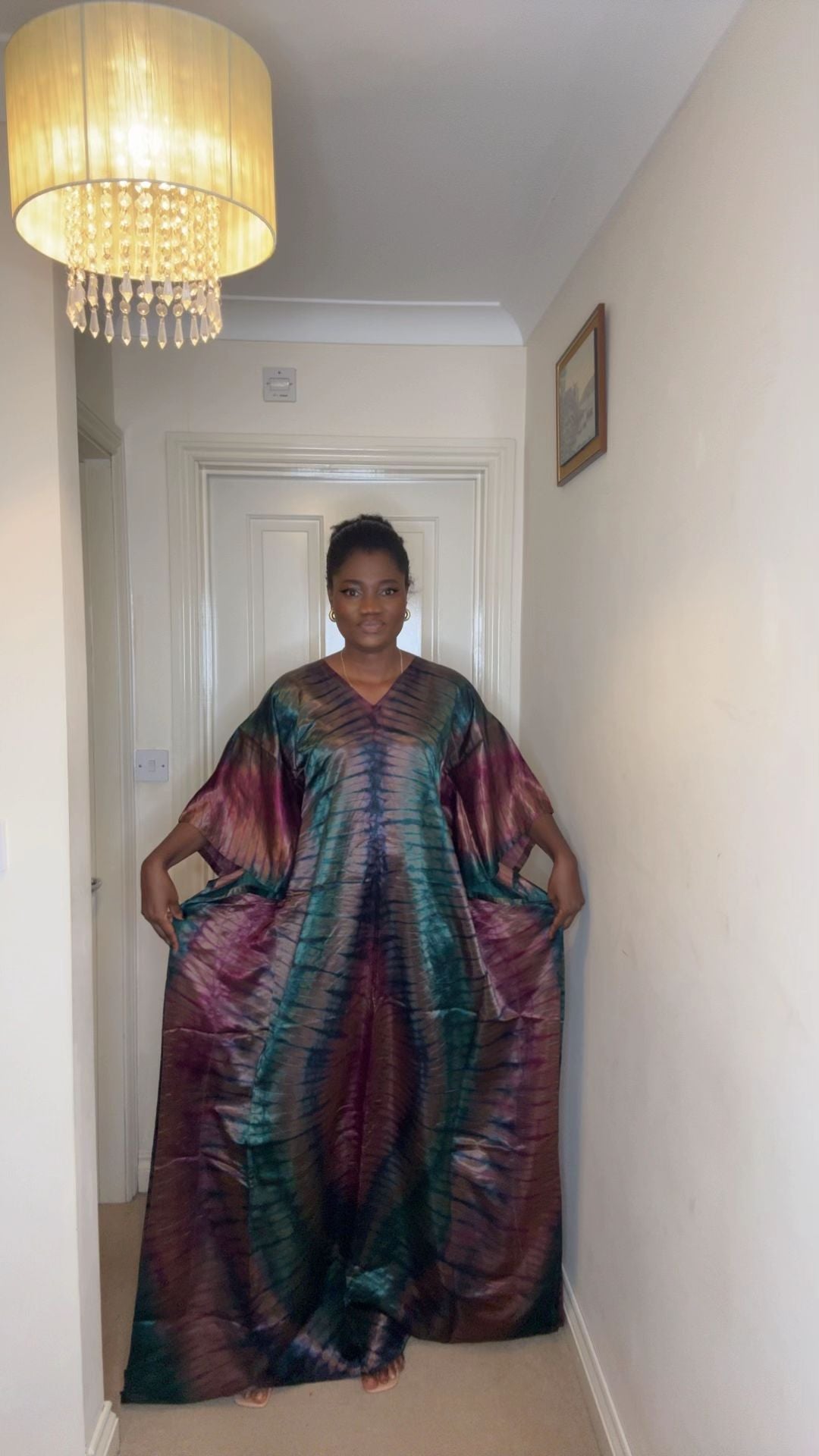 Teni – Adire Bubu Dress (One Size, UK 8–22)